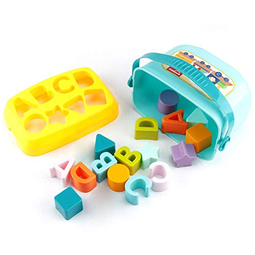 PLUSPOINT-Babys-First-Shape-Sorting-Blocks-Sorter-Bucket-for-Toddler-Kids-Shape-Bucket