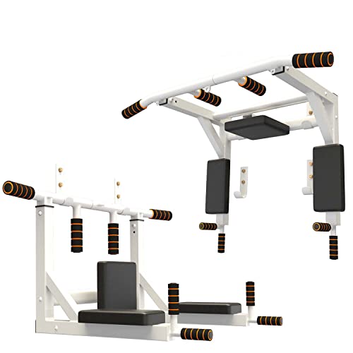 MAXSTRENGTH Multifunktionale Klimmzugstange/Klimmzugstange, Dip-Station für den Innenbereich, Zuhause, Fitnessstudio, Trainingsgerät, Fitness-Dip-Ständer, Übungsunterstützung Cover