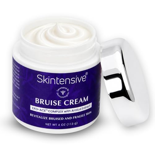SKINTENSIVE Arnica Bruise Cream for Thin Skin – Vitamin K Cream for Bruises & Skin Discoloration, Moisturizing Arnica Cream for Seniors, Non-Greasy Formula, 4 Oz