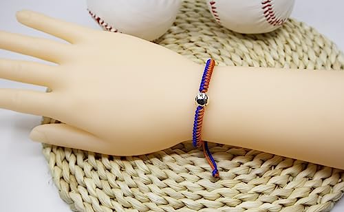 handmade braided bracelets baseball gifts for boys adjustable wristbands with baseball beads inspirational baseball bracelets for girls teens adults