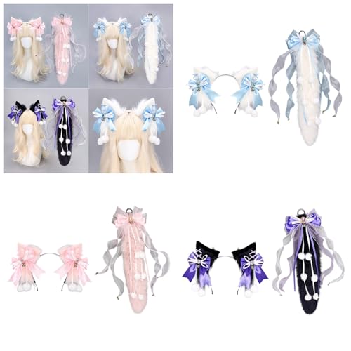 Bandeau oreilles de loup confort pour éviter la douleur en soirée cosplay