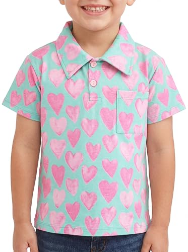 Image of Unique Baby Moisture Wicking Kids Polo Shirts for Toddler Boys Polo Shirt