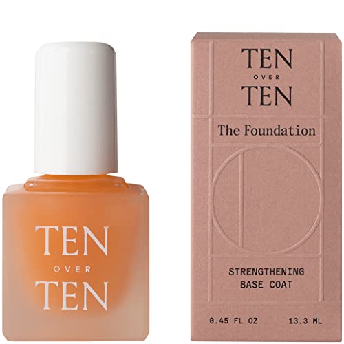 Tenoverten - The Foundation Fortifying Base Coat | Clean, Natural, Non-Toxic Nail Care (0.45 fl oz | 13.3 mL)