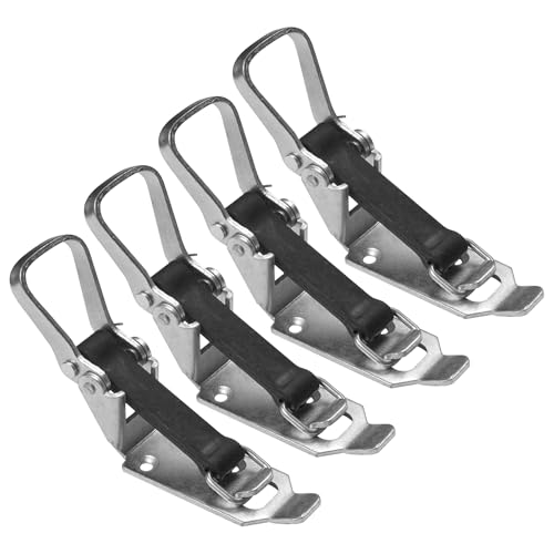Lot de 4 supports de pelle, fermeture à serrage de 80 mm avec bande élastique, porte-balai,...