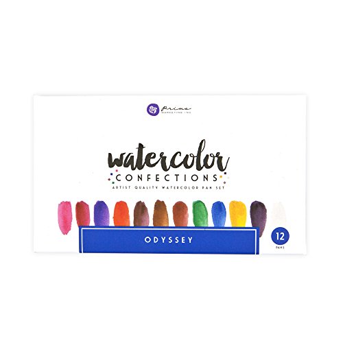 Prima Marketing Watercolor Confections ART PHILOSOPHY Confections Watercolour Pans Odyssey 12pk