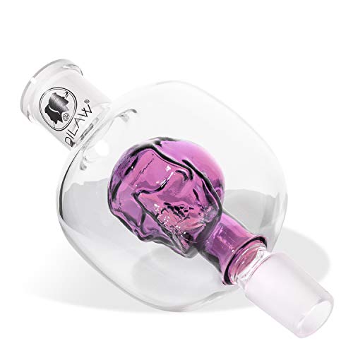 DILAW® Shisha Molassefänger Totenkopf Bunt (aus Glas für (Schliff 18/8) - Wasserpfeife, Vorkühler-Aufsatz Skull… – Bild 4