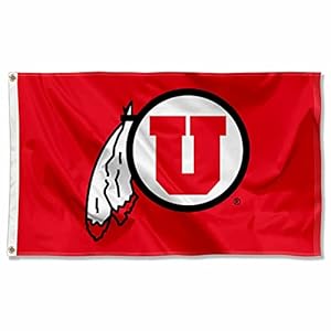 Utah University Large College Flag