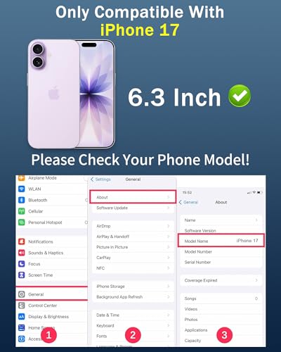 Image of 2 Pack Privacy Screen Protector for iPhone 17 Gradient Colorful Anti-Spy Tempered Glass for iPhone17 25 Anti Blue Ligh Anti-Scratch Film with Installation Frame (6.3 inch Blue)