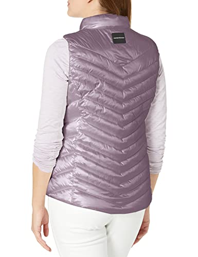 Calvin Klein Performance Women's Puffer Vest, Metallic Smokey Lilac, M #TOP1