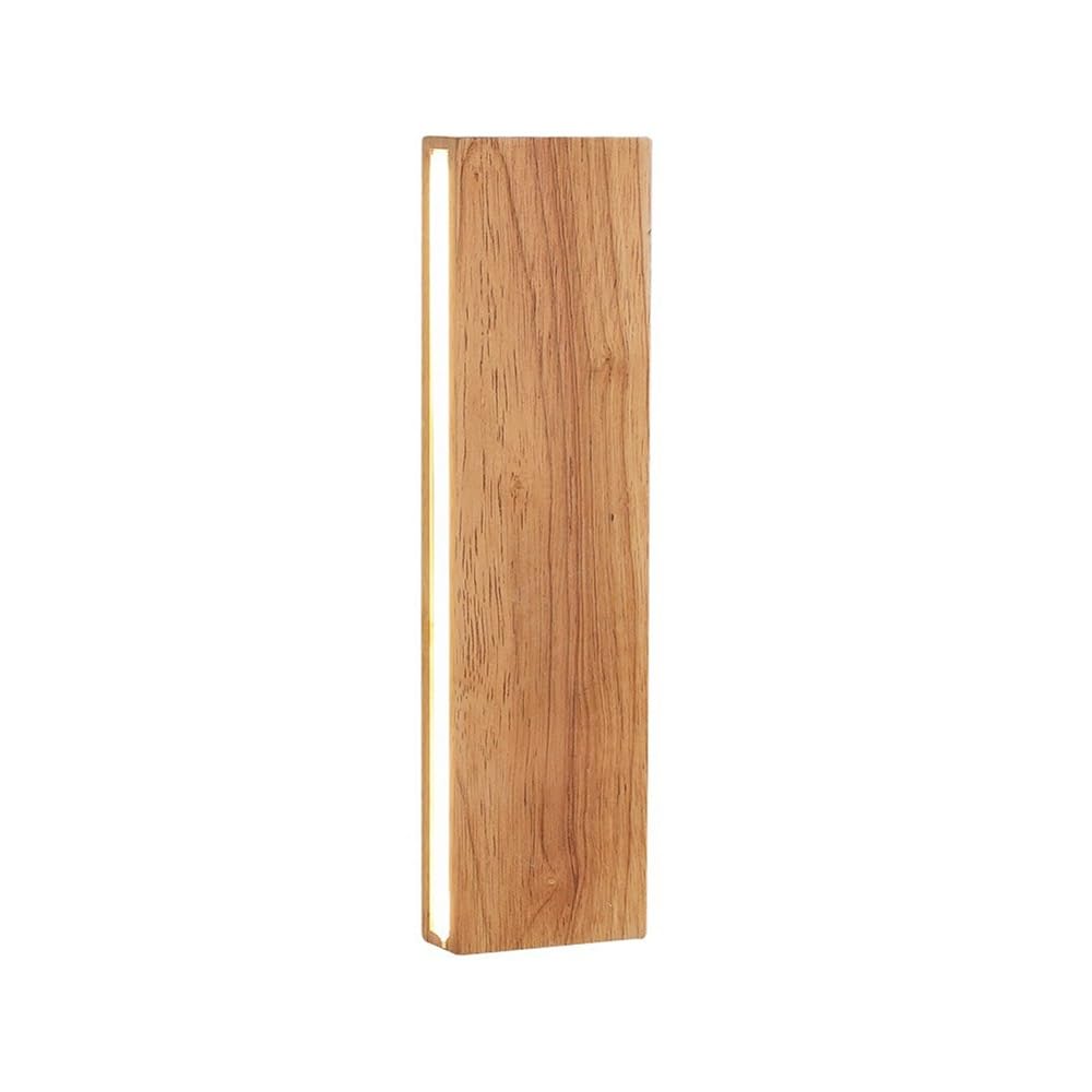 Lámpara de pared de madera para lectura en mesita de noche sin deslumbrar