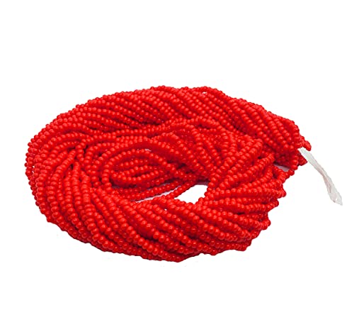 Seed Beads 2 mm Preciosa Ornela Czech 9000 Pieces CZ Glass Beads 11/0 24 on Multiple Strands (Red Opaque)