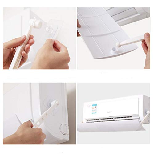 CLISPEED Ar Condicionado Defletor Defletor de Ar TelescÃ³pico Defletor Defletor Confinamento Anti So