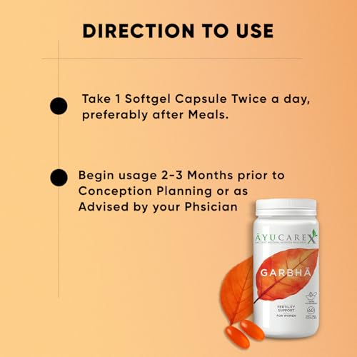 Image of GARBHA Female Fertility Support Capsules | Shatavari Ashoka Lodhra for Uterine Strength & Natural Conception | Supports Reproductive Health | Non-Hormonal Ayurvedic Formula | 60 Softgels