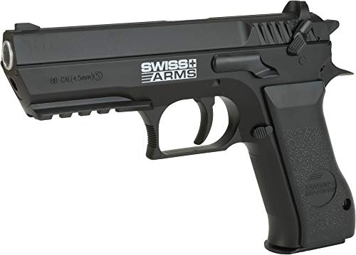 Evike Airguns - Swiss Arms 941 Jericho CO2 Powered .177 Airgun Pistol (Color: Black)