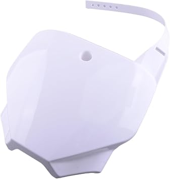 White Motorcycle Front Number Plate Compatible with CRF150F CRF230F 2003 2004 2005 2006 2007 2008 2009 2010 2011-2019 FNP-09-WT