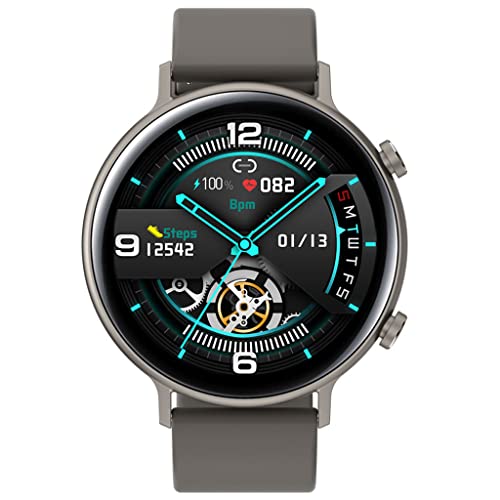 Relojes de fitness para mujer, 1.28 pantalla táctil completa a color relojes inteligentes con múltiples modos deportivos notificación podómetro impermeable seguimiento de actividad, gris (gris) Cover
