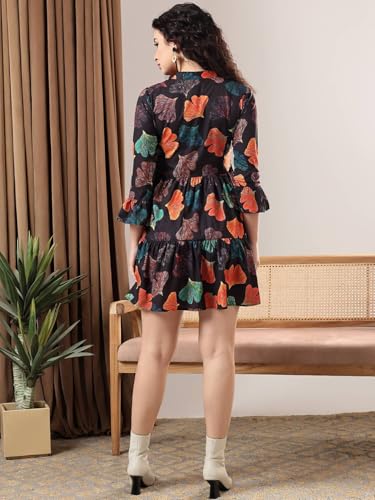 Image of KOTTY Women's Flowy Midi Round Neck Plus Size Dress
