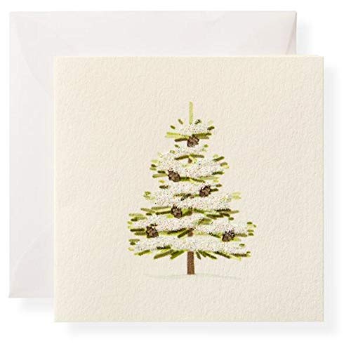 Karen Adams Winter Green Holiday Christmas Gift Enclosure Box Of 8 Assorted Cards With Envelopes #TOP3