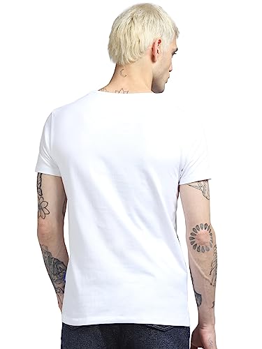 Image of JACK & JONES Men's Striped Slim Fit Crew Neck T-Shirt