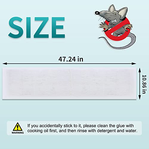 Sticky Mouse Traps Extra Large,Clear Mouse Glue Trap Sticky Traps That Work For Mice And Rats Roaches,47.2X11Inch Heavy Duty Rat Traps Indoor Mouse Sticky Pads With A Peanut Butter Scent(5 Pack) #TOP2