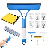 Matériau Premium : Fabriqué en plastique robuste et en éponge absorbante, ce grattoir à vitre nettoie les surfaces en un seul passage sans laisser de traces. Conçu pour un nettoyage efficace et une utilisation répétée.