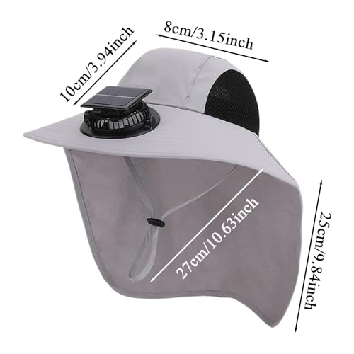 Chapeau ventilé solaire USB imperméable pour homme et femme outdoor