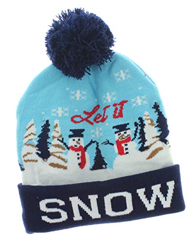 Bonnet de Noël amusant avec LED pour briller au marché de Noël hivernal