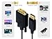 Cable Leader 10 ft Gold Plated Premium DisplayPort to DVI Cable 28 AWG