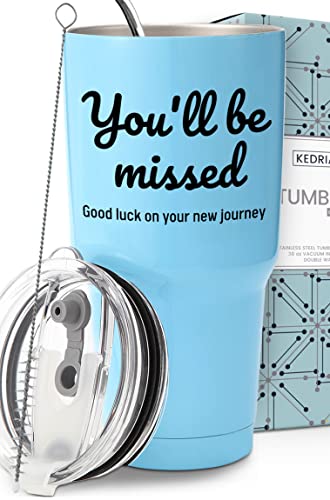 Kedrian Farewell Tumbler 30Oz, Coworker Leaving Gifts For Women, Farewell Gifts For Coworkers Men, Going Away Gifts For Friends, Goodbye Gifts For Coworkers Women, Happy Retirement Gifts For Women #TOP15