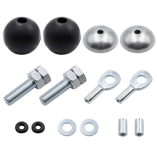 J Bryant 5mm Cable Hardware Kit for Gym Pulley Systems – Steel Ball Stoppers, Eyelets & Connectors for DIY Fitness Cable Repair & Custom Builds (Installation Tools Required) (Parts Kit A)