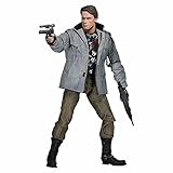 HXUYTL Terminator Ultimate T-800 Arnold Schwarzenegger（Police Station Assault Version & Tech Noir Version） PVC Action Figure Collectible Model 7inch