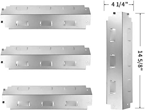 GASPRO Stainless Steel Grill Heat Plates for 4 Burner Nexgrill 720-0888, 720-0888n, Charbroil