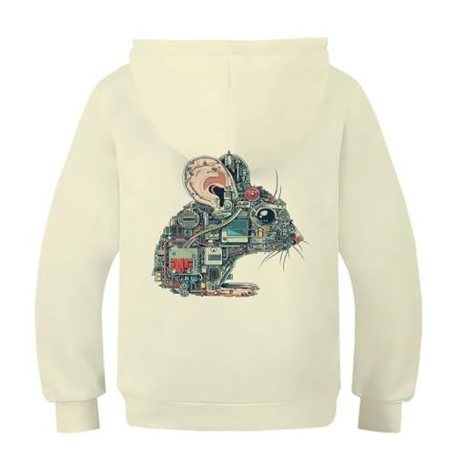 Pull à capuche animal 3D hamster pour enfant de 11 à 13 ans - 2