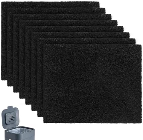 8 Pieces Anti-Odor Filters for Joseph Food Waste Caddy, Square Re...