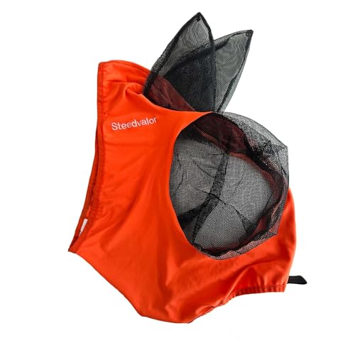 Steedvalor Horse Fly Mask Summer UV Protection Comfortable Fit for Horses Full Face Coverage