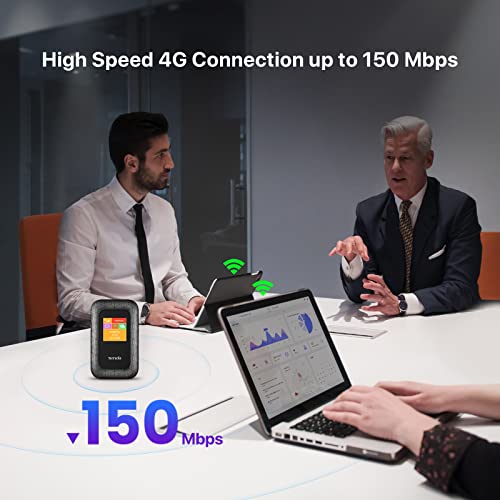 Image of Tenda 4G185 3G /4G Mobile Hotspot, 4G LTE 150Mbps MiFi Device, 4G Router, single band, Support USB Interface Charging | 2100 mAh Battery (Black)