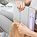 MoKo Universal Stylus Holder, Reusable Adhesive Silicone Pencil Protected Sleeve Compatible with Apple Pencil Pro/ (USB-C)/ 1st/ 2nd Generation, Similarly Sized Styluses Accessories, Purple