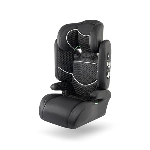 b bellelli - MICHELANGELO² AIR, Seggiolino Auto i-Size, Seggiolino Universale per Bambini 100-150 cm (15-36 kg), Pieghevole e Regolabile in Altezza, Colore Nero, 3,5-12 Anni