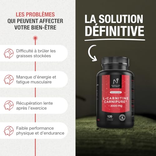 L-Carnitine Carnipure® Suisse 2000 mg/jour | Énergie et endurance maximales | Récupération rapide | Supplément PREMIUM développé pour sportifs | 120 gélules végétales – Image 7