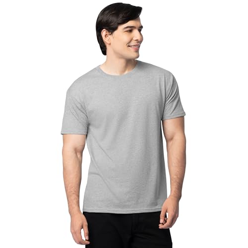 Image of Fruit of the Loom Men's Eversoft Cotton Short Sleeve T-Shirts, 2 Pack