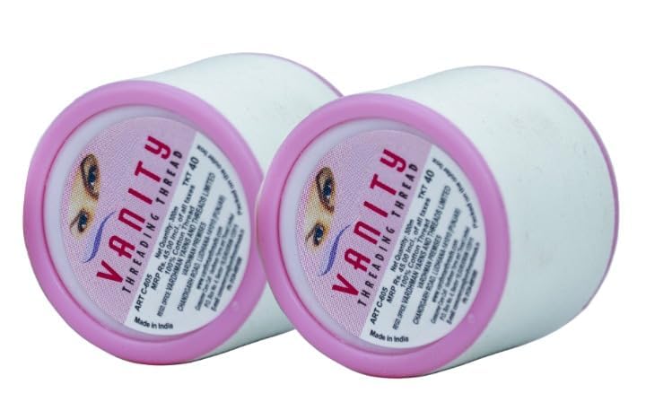 Threading Thread Organic Eyebrow Hair Remover Cotton Threading Facial Hair Remover Eyebrow Makeup Acial Dermaplaning Hair Removal Epilator Tool Pack of 2 (White 2 Spool)-image-43