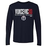 500 LEVEL Tristan Vukcevic Washington Wizards Long Sleeve Shirt - Tristan Vukcevic Washington Wizards Elite WHT (Navy, Medium)