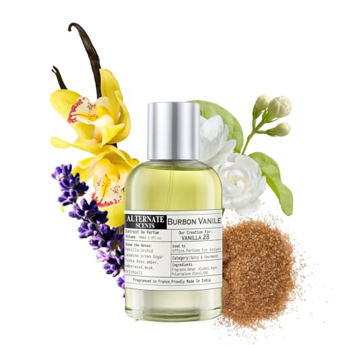 Image of Alternate Scents BURBON VANILE 100ml Long Lasting Perfume For Men&Women |Strong& long Lasting with 30% Oil Concentration|Warm, Spicy,Seductive| Fragrance From France | Made In India|