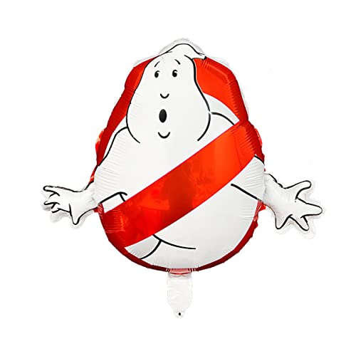 Cymylar 4Pcs Ghostbusters Party Theme Foil Balloon 2Pcs Ghostbusters Double-Sided Aluminum Film Balloons 2Pcs Green Star, Ghostbuster Movie Video Game Party Decorations For Kids Adults #TOP3