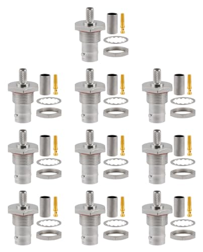 Conectores SMP hembra Vecys de 50 ohmios para reparar y armar cables coaxiales RG174 y RG316 5
