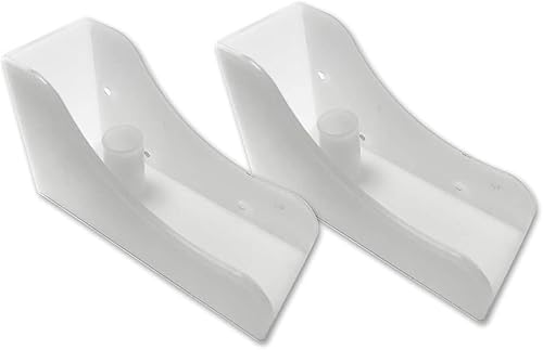 Kit de reparación de pasadores de pivote de puerta de armario doblado DoorSavers - Blanco