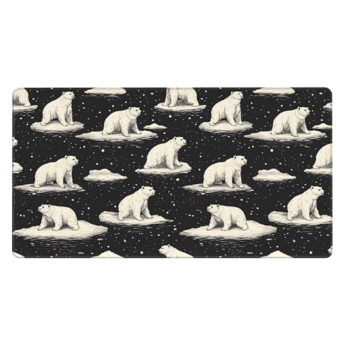 Tapis de souris de jeu pour bureau antidérapant et anti-effilochage