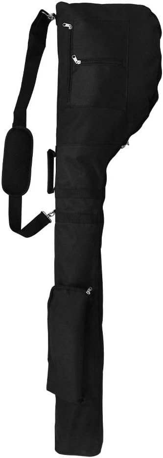 Golf Club Bag Sunday Golf Bag Golf Travel Bag Foldable Zippered Carry Bag Lightweight Waterproof Golf Sunday Pencil Bag Driving Range Mini Practice Golf Bag Travel Case for Men Women