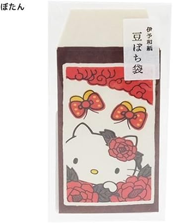 Amazon Co Jp ハローキティ ミニミニ封筒 豆ぽち袋 3枚セット 花札シリーズ サンリオ ぼたん 文房具 オフィス用品
