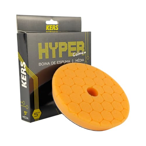 Boina de Espuma Laranja Média Refino Hyper 5 polegadas Kers